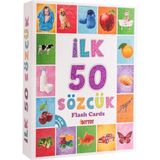 Qussine 1+Yaş Için Ilk 50 Aktivite Kartları Zeka Kartları Hafıza Geliştirme Oyunları - İlk 50 Sözcük - Çok Renkli