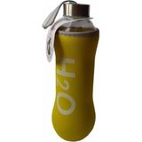 Qussine Borosilikat Cam Matara 600 ml Borcam Su Şişesi