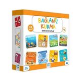 Qussine Eğitici Oyun Kartları Zeka Geliştirme Kartları Çocuk Bebek Aktiviteleri Kavramlar - Bağlantı Kurma - Çok Renkli