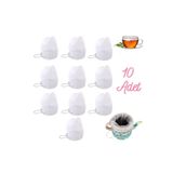 Qussine Torba Demlik Süzgeci Süt Süzgeci Yeniden Kullanılabilir Çay Kahve Süzgeci 13CM 10 Adet 6 Nolu