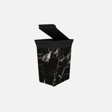 Qutu Q-Trash Marble 20 lt Siyah Çöp Kutusu