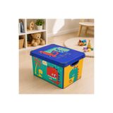 QUTU Style Box Dude Desenli 20 L Dekoratif Oyuncak ve Saklama Kutusu