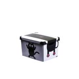 QUTU Style Box Meow Desenli 20 L Dekoratif Saklama Kutusu