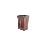 QUTU Trashbin black wood 20 L Plastik Çöp Kovası, Pratik ve Şık Temizlik Kovası