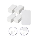 Quun Beyaz Ipli Ürün Etiketleri Raf Fiyat Etiketleri 50 Adet 5x9 Cm