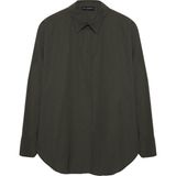 Quzu Oversize Haki Kadın Gömlek 11478