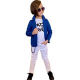 Quzucuk Kids Erkek Çocuk Mavi Ceketli Pantolon Takım