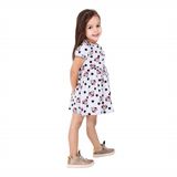 Quzucuk Kids Kız Çocuk Figürlü Gri Elbise