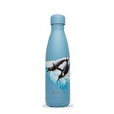 Qwetch QD3465 Penguen Desenli Isı Yalıtımlı 500 ml Açık Mavi Termos
