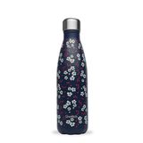 Qwetch QD3470 Çiçek Desenli Isı Yalıtımlı 500 ml Lacivert Termos