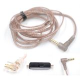 QZXYHYN 2Pin 0.75MM Oksijensiz Bakır Şeffaf Kulaklık Değiştirme Kablosu - Kulak İçi Kulaklık Yükseltme Kablosu KZ ZS10, AS16, ZSN, AS12, EDX, ZSN PRO-X, ZAS Kulaklıklar için (Mikrofon, C Pin ile)