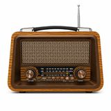 R-2066BT Şarjlı Nostaljik Radyo, Bluetooth, FM/AM/SW, USB, TF Kart, Type-C | FM/AM/SW 3 Bant, Bluetooth & USB & TF Kart, Teleskopik Anten, Type-C Şarj, Taşınabilir Masaüstü