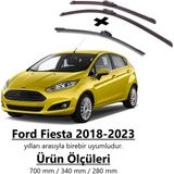 R.B.W. Ford Fıesta 8 Ön ve Arka Muz Aerodinamik Silecek Takımı (2018-2023) - Fiesta