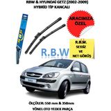 R.B.W. Hyundai Getz (2002 - 2009) Hybrid Tip Kancalı Araca Özel Silecek Seti