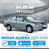 R.B.W Nissan Almera Ön 2000-2006 Hibrit Silecek Takımı