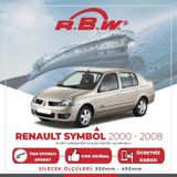 R.B.W Renault Symbol Hibrit 2000-2008 Ön Silecek Takımı