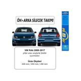 R.B.W Volkswagen Polo RBW 2009-2017 Ön Arka Muz Silecek Takımı