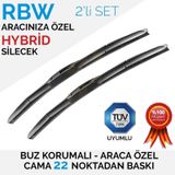 R.B.W Volvo S60 Hibrit 2000-2004 Ön Silecek Takımı