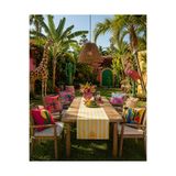 R-EYLA R’EYLA Cactus 5 Parça Runner Seti 50x150 cm Runner + 4 Adet 45x45 cm Dekoratif Kırlent Kılıfı
