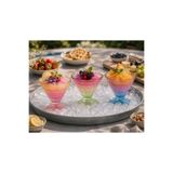R-EYLA R’EYLA Frozo 3’lü Premium Dondurma & Frozen Sunum Kasesi – Renkli Kristal Cam Dessert Bowl Seti (165ml)