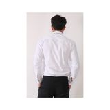 R-Germen Erkek Beyaz Ata Yaka Damatlık Slim Fit Gömlek - XL