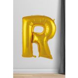 R Harfi Folyo Balon Gold 100 Cm 40 İnç 1 Metre Altın