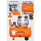 R.M.D KOMPRESÖR 50 Lt Sessiz ve Yağsız Hava Kompresörü I SH1100