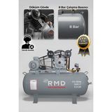 R.M.D KOMPRESÖR Hava Kompresörü Pistonlu 300 Lt 2 Kafa 8 Bar 5.5 Hp I PA290B