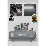 R.M.D KOMPRESÖR Hava Kompresörü Pistonlu 500 Lt 2 Kafa 8 Bar 5.5 Hp I PA290I500