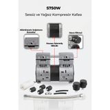 R.M.D KOMPRESÖR Kompresör Kafası Sessiz ve Yağsız -S750W