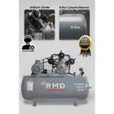 R.M.D KOMPRESÖR Pistonlu Hava Kompresörü 600 Lt 3 Kafa 8 Bar 10 Hp I PA600B