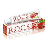 R.O.C.S. 8-18 Yaş Diş Macunu-Yaban Çileği 74GR (RCS101) - Renkli