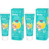 R.O.C.S. Baby 0-3 Yaş Muz Püresi Tadında 2x45 gr Bebek Diş Macunu