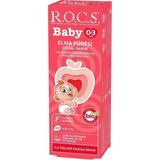R.O.C.S. Baby 45 gr 0-3 Yaş Elma Püresi Tadında Florürsüz Bebek Diş Macunu