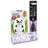 R.o.c.s. Baby Neon Komple Ağız Bakım Seti - Ihlamur Macun + Neon Fırçası Mor + Panda Saklama Kabı