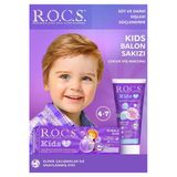 R.o.c.s. Balon Sakızı Tadında 4-7 Yaş Florürlü Çocuk Diş Macunu 35 Ml 3 Adet