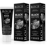 R.O.C.S. Black Edition Beyazlatıcı Siyah 2x60 ml Diş Macunu