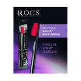 R.O.C.S. Black Edition Kırmızı Orta Sert Özel Kıl Dokulu Diş Fırçası
