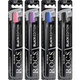 R.O.C.S. Black Edition Orta Sert Siyah Özel Kıl Dokulu Diş Fırçası