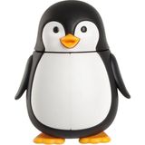 R.O.C.S. Flipper Diş Fırçası Kabı Penguen Orta Sertlikte Fırça Kılı ile Eğlenceli Tasarım - 0 RH (+) Siyah