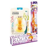 R.o.c.s. Kids 4-7 Yaş Komple Ağız Bakım Seti - Balon Macun + Kids Fırçası + Zürafa Saklama Kabı