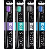 R.O.C.S. PRO BLACK 5940 ADET KIL İÇEREN SOFT DİŞ FIRÇASI - 4 'LÜ AVANTAJLI SET