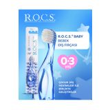 R.O.C.S. Rocs Baby 0-3 Yaş Bebek Diş Fırçası - Mavi