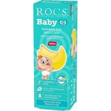 R.O.C.S. Rocs Baby 0-3 Yaş Muz Püresi Tadında Florürsüz Bebek Diş Macunu 45GR
