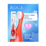 R.o.c.s. Rocs Baby Bebekler Için Diş Fırçası Kırmızı 0-3 Yaş Baby Extra Soft 4607152730333K