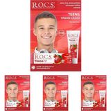 R.O.C.S. Teen 8-18 Yaş Yaban Çileği Tadında Diş Macunu 1 Paket(1 x 74 g) (4 paketi)