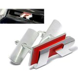R On Panjur Arma Krom R Kirmizi Arka Planli 3D Logo