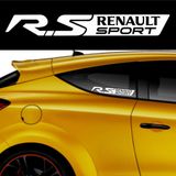 R.S Ren ault Sport Kelebek cam Sticker 16x2.5 cm