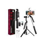 R16X 170CM Selfie Stick Led Işıklı Bluetooth Uzaktan Kumandalı 360 Derece Kullanım Tutma Kollu Telefon ve Kamera Uyumlu Tripod Özçekim Çubuğu R16X-SELFİE-STİCK