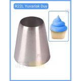 R22l Büyük Yuvarlak Krema Duyu – Cupcake, Pasta Ve Dolgu Uygulamaları İçin Süsleme Ucu